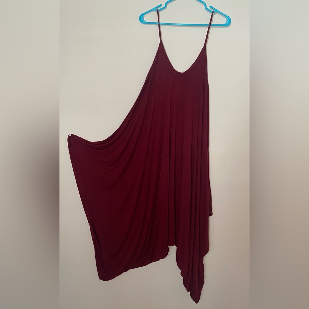Love in Rich Burgundy Dress